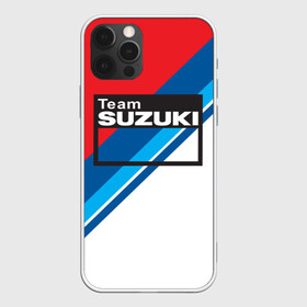 Чехол для iPhone 12 Pro с принтом SUZUKI MOTO SPORT | СУЗУКИ МОТО СПОРТ (Z) в Белгороде, силикон | область печати: задняя сторона чехла, без боковых панелей | 2020 | auto | bike | moto | motorcycle | sport | авто | автомобиль | автомобильные | байк | бренд | марка | машины | мото | мотоциклы | спорт