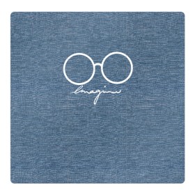 Магнитный плакат 3Х3 с принтом Imagine John Lennon в Белгороде, Полимерный материал с магнитным слоем | 9 деталей размером 9*9 см | autograph | beatles | imagine | john | lennon | the beatles | автограф | битлз | битлы | голубая | группа | джинса | джинсовая | джинсовый | джон | купить | леннон | леннона | очки | с группы