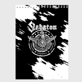 Скетчбук с принтом Sabaton в Белгороде, 100% бумага
 | 48 листов, плотность листов — 100 г/м2, плотность картонной обложки — 250 г/м2. Листы скреплены сверху удобной пружинной спиралью | Тематика изображения на принте: battle | panzerkampf | primo victoria | sabaton | the art of war | the great war | атака мертвецов | бисмарк | броден | войны | группа | йоаким | латный ботинок | метал | ночные ведьмы | пауэр | рок | рыцарские доспехи | сабатон