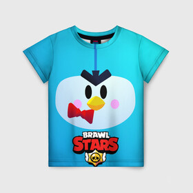 Детская футболка 3D с принтом Brawl Stars Penguin в Белгороде, 100% гипоаллергенный полиэфир | прямой крой, круглый вырез горловины, длина до линии бедер, чуть спущенное плечо, ткань немного тянется | penguin | pengvin | pingvin | пенгвин | пингвин