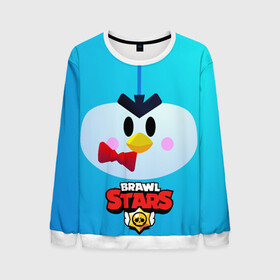 Мужской свитшот 3D с принтом Brawl Stars Penguin в Белгороде, 100% полиэстер с мягким внутренним слоем | круглый вырез горловины, мягкая резинка на манжетах и поясе, свободная посадка по фигуре | penguin | pengvin | pingvin | пенгвин | пингвин