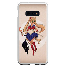 Чехол для Samsung S10E с принтом Sailor Moon в Белгороде, Силикон | Область печати: задняя сторона чехла, без боковых панелей | Тематика изображения на принте: anime | japan | manga | sailor moon | аниме | девочка | девушка | луна | лунная призма | манга | сейлор мун | сэйлор мун | япония