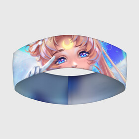 Повязка на голову 3D с принтом КРЫЛЬЯ АНИМЕ в Белгороде,  |  | anime | japan | manga | sailor moon | аниме | девочка | девушка | луна | лунная призма | манга | сейлор мун | сэйлор мун | япония