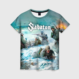 Женская футболка 3D с принтом Sabaton в Белгороде, 100% полиэфир ( синтетическое хлопкоподобное полотно) | прямой крой, круглый вырез горловины, длина до линии бедер | battle | panzerkampf | primo victoria | sabaton | the art of war | the great war | атака мертвецов | бисмарк | броден | войны | группа | йоаким | латный ботинок | метал | ночные ведьмы | пауэр | рок | рыцарские доспехи | сабатон