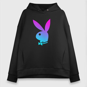 Женское худи Oversize хлопок с принтом PLAYBOY в Белгороде, френч-терри — 70% хлопок, 30% полиэстер. Мягкий теплый начес внутри —100% хлопок | боковые карманы, эластичные манжеты и нижняя кромка, капюшон на магнитной кнопке | brand | brazzers | fake taxi | faketaxi | hub | mode | playboy | бразерс | бренд | мода | фейк такси