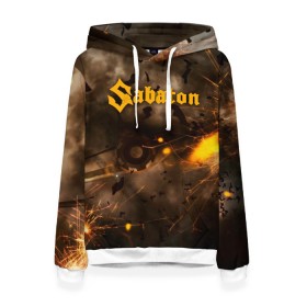 Женская толстовка 3D с принтом Sabaton в Белгороде, 100% полиэстер  | двухслойный капюшон со шнурком для регулировки, мягкие манжеты на рукавах и по низу толстовки, спереди карман-кенгуру с мягким внутренним слоем. | battle | panzerkampf | primo victoria | sabaton | the art of war | the great war | атака мертвецов | бисмарк | броден | войны | группа | йоаким | латный ботинок | метал | ночные ведьмы | пауэр | рок | рыцарские доспехи | сабатон