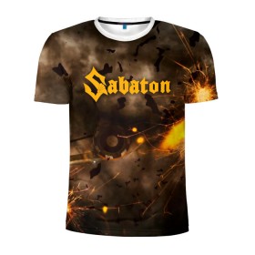 Мужская футболка 3D спортивная с принтом Sabaton в Белгороде, 100% полиэстер с улучшенными характеристиками | приталенный силуэт, круглая горловина, широкие плечи, сужается к линии бедра | battle | panzerkampf | primo victoria | sabaton | the art of war | the great war | атака мертвецов | бисмарк | броден | войны | группа | йоаким | латный ботинок | метал | ночные ведьмы | пауэр | рок | рыцарские доспехи | сабатон