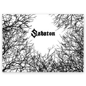 Поздравительная открытка с принтом SABATON в Белгороде, 100% бумага | плотность бумаги 280 г/м2, матовая, на обратной стороне линовка и место для марки
 | primo victoria | sabaton | йоаким броден | радио тапка. | сабатон