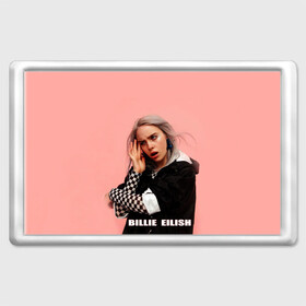 Магнит 45*70 с принтом Billie Eilish в Белгороде, Пластик | Размер: 78*52 мм; Размер печати: 70*45 | bad guy | billie eilish | артист | билли айлиш | музыка | певец | фото