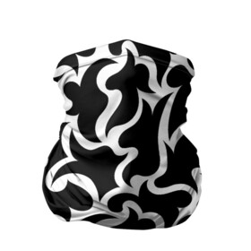 Бандана-труба 3D с принтом Чёрно-белая мозаика в Белгороде, 100% полиэстер, ткань с особыми свойствами — Activecool | плотность 150‒180 г/м2; хорошо тянется, но сохраняет форму | абстракция | белый | бесшовный | декоративный | дублировать | мозаика | орнамент | пазл | повторять | пятна | узор | чёрный