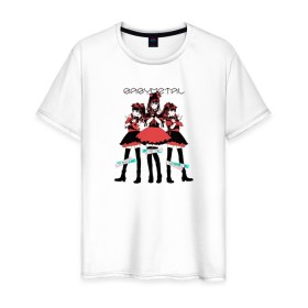 Мужская футболка хлопок с принтом Babymetal в Белгороде, 100% хлопок | прямой крой, круглый вырез горловины, длина до линии бедер, слегка спущенное плечо. | anime | babymetal | bts | idol | japan | k pop | аниме | группа | идол | каваии | каваий | метал | музыка | япония