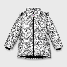 Зимняя куртка для девочек 3D с принтом Зефирки (Oko) в Белгороде, ткань верха — 100% полиэстер; подклад — 100% полиэстер, утеплитель — 100% полиэстер. | длина ниже бедра, удлиненная спинка, воротник стойка и отстегивающийся капюшон. Есть боковые карманы с листочкой на кнопках, утяжки по низу изделия и внутренний карман на молнии. 

Предусмотрены светоотражающий принт на спинке, радужный светоотражающий элемент на пуллере молнии и на резинке для утяжки. | marshmello | oko | аниме | граффити | дудлы | зефир | зефирки | имоджи | имодзи | коллаж | малютки | мармеладки | маршмеллоу | маршмело | много | око | приколы | рисунки | рожеца | смайлики