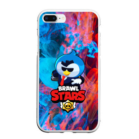 Чехол для iPhone 7Plus/8 Plus матовый с принтом Brawl Stars AGENT P в Белгороде, Силикон | Область печати: задняя сторона чехла, без боковых панелей | Тематика изображения на принте: brawl stars скин mr p | крутой агент п | персонаж бравл старс | пингвин в очках