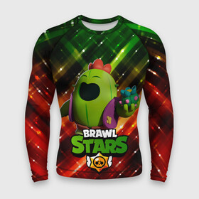 Мужской рашгард 3D с принтом Brawn Stars Spike в Белгороде,  |  | brawl | brawl stars | brawlstars | brawl_stars | jessie | poco | бравл | бравлстарс | поко