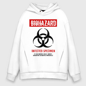 Мужское худи Oversize хлопок с принтом Biohazard в Белгороде, френч-терри — 70% хлопок, 30% полиэстер. Мягкий теплый начес внутри —100% хлопок | боковые карманы, эластичные манжеты и нижняя кромка, капюшон на магнитной кнопке | Тематика изображения на принте: 2019 ncov | biohazard | coronavirus | covid 19 | quarantine | болезнь | вирус | карантин | коронавирус | коронавирусная инфекция | эпидемия