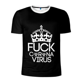 Мужская футболка 3D спортивная с принтом F*ck coronavirus в Белгороде, 100% полиэстер с улучшенными характеристиками | приталенный силуэт, круглая горловина, широкие плечи, сужается к линии бедра | china | coronavirus | covid | ncov | virus | болезнь | вирус | карантин | китай | коронавирус | пандемия | эпидемия