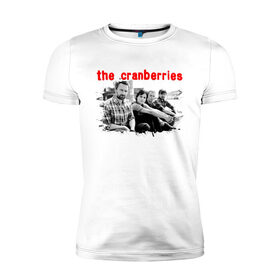 Мужская футболка хлопок Slim с принтом The Cranberries в Белгороде, 92% хлопок, 8% лайкра | приталенный силуэт, круглый вырез ворота, длина до линии бедра, короткий рукав | Тематика изображения на принте: cranberries | dolores mary eileen | rock | the cranberries | альтернативный рок | долорес | дрим поп | кельтик рок | клюква | музыка | панк | рок | софт рок