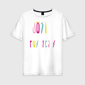 Женская футболка хлопок Oversize с принтом JOSIE & THE PUSSICATS в Белгороде, 100% хлопок | свободный крой, круглый ворот, спущенный рукав, длина до линии бедер
 | archie | betty cooper | cw | go bulldogs | jughead | pop s | riverdale | vdgerir | ривердейл | сидаб
