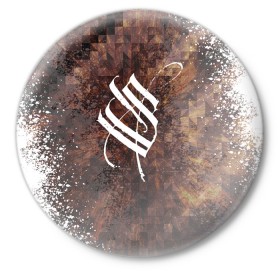 Значок с принтом Stigmata в Белгороде,  металл | круглая форма, металлическая застежка в виде булавки | music | rock | stigmata | альтернатива | музыка | рок | стигмата | тарас уманский