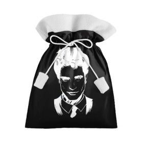 Подарочный 3D мешок с принтом РОБЕРТ ПАТТИНСОН в Белгороде, 100% полиэстер | Размер: 29*39 см | Тематика изображения на принте: batman | robert pattinson | the batman | twilight | бэтмен | роберт паттинсон | сумерки