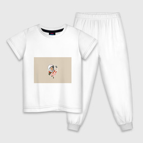 Детская пижама хлопок с принтом Спасибо, Юра! в Белгороде, 100% хлопок |  брюки и футболка прямого кроя, без карманов, на брюках мягкая резинка на поясе и по низу штанин
 | Тематика изображения на принте: 12 апреля 1961 год | astronaut | celebrity | cosmonautics day | hero | space | yuri gagarin | герой | день космонавтики | знаменитость | космонавт | космос | первый в космосе | поехали | ссср | юрий гагарин