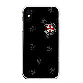 Чехол для iPhone XS Max матовый с принтом Umbrella Corp в Белгороде, Силикон | Область печати: задняя сторона чехла, без боковых панелей | biohazard | corporation | nemesis | resident evil | umbrella | virus | амбрела | амбрелла | биологическая угроза | вирус | зонт | обитель зла | резидент ивл