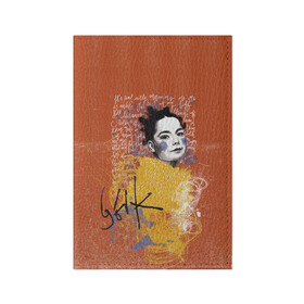 Обложка для паспорта матовая кожа с принтом  Bjork в Белгороде, натуральная матовая кожа | размер 19,3 х 13,7 см; прозрачные пластиковые крепления | bjork | homogenic | music | pitchfork | utopia | vulnicura | бьорк