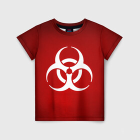 Детская футболка 3D с принтом Plague Inc (Коронавирус) в Белгороде, 100% гипоаллергенный полиэфир | прямой крой, круглый вырез горловины, длина до линии бедер, чуть спущенное плечо, ткань немного тянется | 2019 | biohazard | china | coronavirus | covid 19 | inc | medicine | ncov | ncov19 | ncov2019 | plague | survivor | virus | warning | вирус | китай | коронавирус | медик | медицина