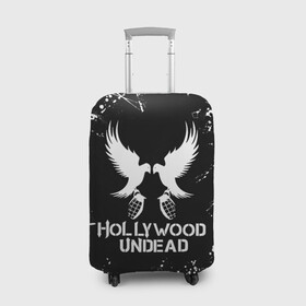 Чехол для чемодана 3D с принтом Hollywood Undead в Белгороде, 86% полиэфир, 14% спандекс | двустороннее нанесение принта, прорези для ручек и колес | charlie scene | danny | funny man | hollywood | hollywood undead | j dog | johnny 3 tears | undead | андед | голивуд | голливудская нежить | группа | кранккор | метал | нежить | реп | рок | рэп | рэпкор