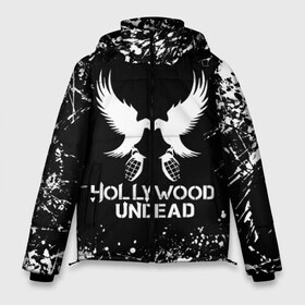 Мужская зимняя куртка 3D с принтом Hollywood Undead в Белгороде, верх — 100% полиэстер; подкладка — 100% полиэстер; утеплитель — 100% полиэстер | длина ниже бедра, свободный силуэт Оверсайз. Есть воротник-стойка, отстегивающийся капюшон и ветрозащитная планка. 

Боковые карманы с листочкой на кнопках и внутренний карман на молнии. | Тематика изображения на принте: charlie scene | danny | funny man | hollywood | hollywood undead | j dog | johnny 3 tears | undead | андед | голивуд | голливудская нежить | группа | кранккор | метал | нежить | реп | рок | рэп | рэпкор