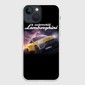 Чехол для iPhone 13 mini с принтом Lamborghini Urus | Ламба Урус в Белгороде,  |  | audi | auto | aventador | lamborghini | murcielago | urus | авто | автомобиль | ам | ламба | ламборгини | машина | машины | спорткар | урус