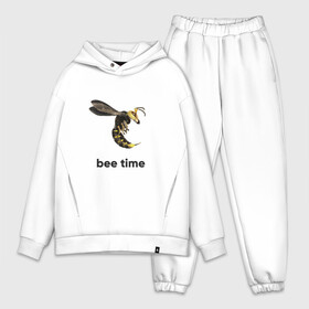 Мужской костюм хлопок OVERSIZE с принтом Bee time в Белгороде,  |  | bee | bee time | sting | tranimals | wings | жало | оса | пчела | шершень