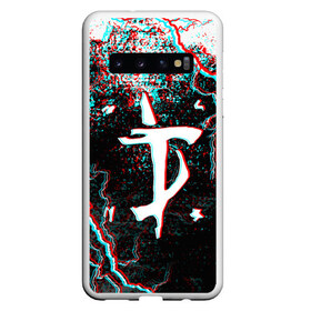 Чехол для Samsung Galaxy S10 с принтом DOOM ETERNAL GLITCH в Белгороде, Силикон | Область печати: задняя сторона чехла, без боковых панелей | demons | devil | doom | doom eternal | doom slayer | hell | slayer | ад | демоны | дум