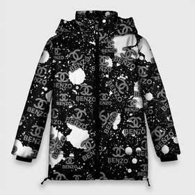 Женская зимняя куртка 3D с принтом Benzo Gang - Big Baby Tape в Белгороде, верх — 100% полиэстер; подкладка — 100% полиэстер; утеплитель — 100% полиэстер | длина ниже бедра, силуэт Оверсайз. Есть воротник-стойка, отстегивающийся капюшон и ветрозащитная планка. 

Боковые карманы с листочкой на кнопках и внутренний карман на молнии | baby | big | dj tape | dragonborn | freestyle | hoodrich tales | music | tape | wow tv | биг бейби | егор | клип | музыка | олегович | ракитин | тейп