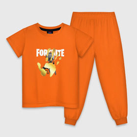 Детская пижама хлопок с принтом Fortnite в Белгороде, 100% хлопок |  брюки и футболка прямого кроя, без карманов, на брюках мягкая резинка на поясе и по низу штанин
 | 
