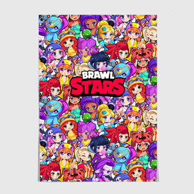 Постер с принтом BrawlStars Girls (Oko) в Белгороде, 100% бумага
 | бумага, плотность 150 мг. Матовая, но за счет высокого коэффициента гладкости имеет небольшой блеск и дает на свету блики, но в отличии от глянцевой бумаги не покрыта лаком | 8 | bit | brawl | brawlstars | bs | girls | oko | stars | virus | бит | бравл | бравлеры | бравлстарс | бравлы | браво | бровл | броул | броулбол | бс | вирус | все | герои | девочки | игра | коллаж | много | мультик | обои | образ | око |