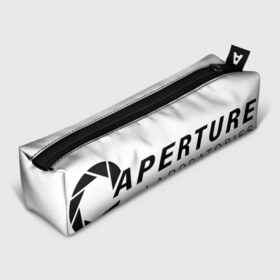 Пенал 3D с принтом Aperture Science логотип в Белгороде, 100% полиэстер | плотная ткань, застежка на молнии | aperture science | half life | portal | valve | валв | портал | халф лайф