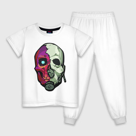 Детская пижама хлопок с принтом Half-Life Alyx Sticker в Белгороде, 100% хлопок |  брюки и футболка прямого кроя, без карманов, на брюках мягкая резинка на поясе и по низу штанин
 | Тематика изображения на принте: 