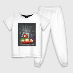 Детская пижама хлопок с принтом ЮЖНЫЙ ПАРК в Белгороде, 100% хлопок |  брюки и футболка прямого кроя, без карманов, на брюках мягкая резинка на поясе и по низу штанин
 | 