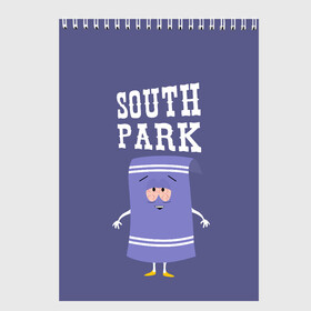 Скетчбук с принтом South Park Полотенчико в Белгороде, 100% бумага
 | 48 листов, плотность листов — 100 г/м2, плотность картонной обложки — 250 г/м2. Листы скреплены сверху удобной пружинной спиралью | south park | баттерс | кайл | кени | кеннет | кенни | мультик | саус парк | стэнли | эрик | южный парк