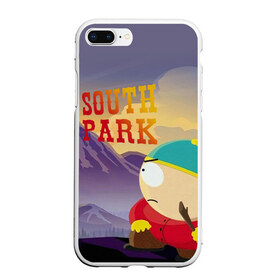 Чехол для iPhone 7Plus/8 Plus матовый с принтом South Park Картмен в Белгороде, Силикон | Область печати: задняя сторона чехла, без боковых панелей | south park | баттерс | кайл | картмен | кени | кеннет | кенни | мультик | саус парк | стэнли | эрик | южный парк