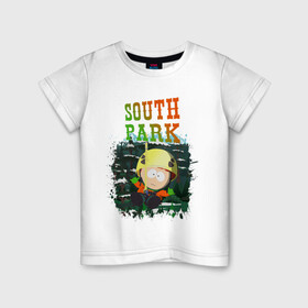 Детская футболка хлопок с принтом South Park в Белгороде, 100% хлопок | круглый вырез горловины, полуприлегающий силуэт, длина до линии бедер | south park | баттерс | кайл | картман | картмен | кени | кеннет | кенни | мультик | саус парк | стэнли | эрик | южный парк