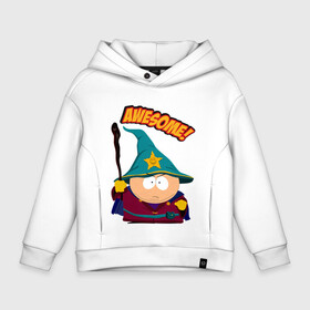 Детское худи Oversize хлопок с принтом CARTMAN в Белгороде, френч-терри — 70% хлопок, 30% полиэстер. Мягкий теплый начес внутри —100% хлопок | боковые карманы, эластичные манжеты и нижняя кромка, капюшон на магнитной кнопке | animation | cartman | colorado | eric | gangsta | hip hop | kenny | n.w.a | san | south park | usa | волшебник | жесть | картман | магия | мультфильмы | шикарно | эрик | южный парк