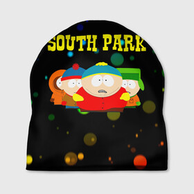 Шапка 3D с принтом South Park. в Белгороде, 100% полиэстер | универсальный размер, печать по всей поверхности изделия | south park | американская культура | американский мультсериал | колорадо | пародия | саус парк | саут парк | черный юмор | четыре мальчика | шоу | южный парк