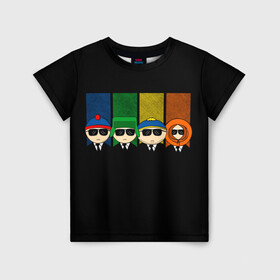 Детская футболка 3D с принтом South Park в Белгороде, 100% гипоаллергенный полиэфир | прямой крой, круглый вырез горловины, длина до линии бедер, чуть спущенное плечо, ткань немного тянется | cartman | kenny | park | south | southpark | картман | кенни | мульт | мультик | парк | персонаж | персонажи | сериал | южный