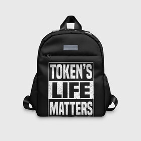 Детский рюкзак 3D с принтом TOKENS LIFE MATTERS в Белгороде, 100% полиэстер | лямки с регулируемой длиной, сверху петелька, чтобы рюкзак можно было повесить на вешалку. Основное отделение закрывается на молнию, как и внешний карман. Внутри дополнительный карман. По бокам два дополнительных кармашка | cartman | kenny | park | south | southpark | картман | кенни | мульт | мультик | парк | персонаж | персонажи | сериал | южный