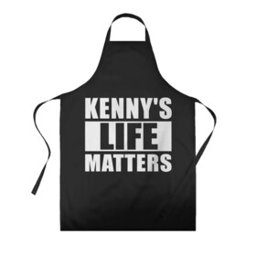 Фартук 3D с принтом KENNYS LIFE MATTERS в Белгороде, 100% полиэстер | общий размер — 65 х 85 см, ширина нагрудника — 26 см, горловина — 53 см, длина завязок — 54 см, общий обхват в поясе — 173 см. Принт на завязках и на горловине наносится с двух сторон, на основной части фартука — только с внешней стороны | cartman | kenny | park | south | southpark | картман | кенни | мульт | мультик | парк | персонаж | персонажи | сериал | южный