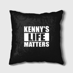 Подушка 3D с принтом KENNYS LIFE MATTERS в Белгороде, наволочка – 100% полиэстер, наполнитель – холлофайбер (легкий наполнитель, не вызывает аллергию). | состоит из подушки и наволочки. Наволочка на молнии, легко снимается для стирки | cartman | kenny | park | south | southpark | картман | кенни | мульт | мультик | парк | персонаж | персонажи | сериал | южный