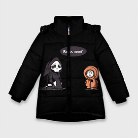 Зимняя куртка для девочек 3D с принтом South Park в Белгороде, ткань верха — 100% полиэстер; подклад — 100% полиэстер, утеплитель — 100% полиэстер. | длина ниже бедра, удлиненная спинка, воротник стойка и отстегивающийся капюшон. Есть боковые карманы с листочкой на кнопках, утяжки по низу изделия и внутренний карман на молнии. 

Предусмотрены светоотражающий принт на спинке, радужный светоотражающий элемент на пуллере молнии и на резинке для утяжки. | cartman | kenny | park | south | southpark | картман | кенни | мульт | мультик | парк | персонаж | персонажи | сериал | южный