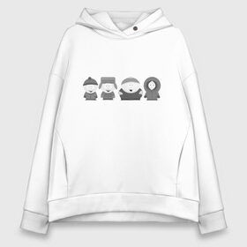 Женское худи Oversize хлопок с принтом South Park в Белгороде, френч-терри — 70% хлопок, 30% полиэстер. Мягкий теплый начес внутри —100% хлопок | боковые карманы, эластичные манжеты и нижняя кромка, капюшон на магнитной кнопке | cartman | kartman | kenny | park | south | брофловски | кайл | картинка | картман | кенни | маккормик | марш | парк | саус | сауспарк | стэн | стэнли | эрик | южный